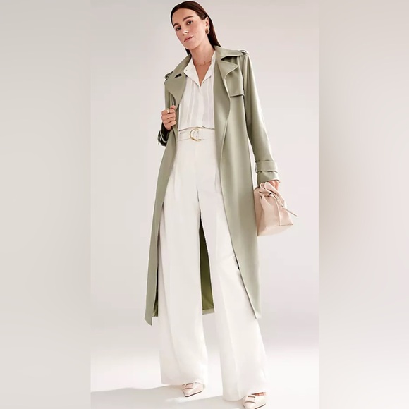 Ann Taylor Pants - Ann Taylor Belted Wide-Leg Pant in Winter White